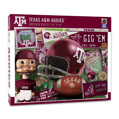 NCAA Texas A&M Aggies Throwback Puzzle 500pc