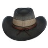 Kenny K Men's Vegan Leather Western Hat with Beaded Hatband - 3 of 4