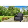 Bora Bora Wicker Patio Club Chair - Gray - Teva - 3 of 3