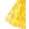 Disney Moana Princess Frozen Rapunzel Jasmine Belle Girls T-Shirt Tulle Skirt and Scrunchie 3 Piece Outfit Set Little Kid to Big Kid - 4 of 4