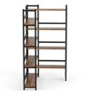 Resenkos Bookshelf, Bookcase Standing Shelf Unts,70.8" Corner Bookshelf, 8-Tier Industrial Bookcase Corner Display Rack Black - 3 of 3