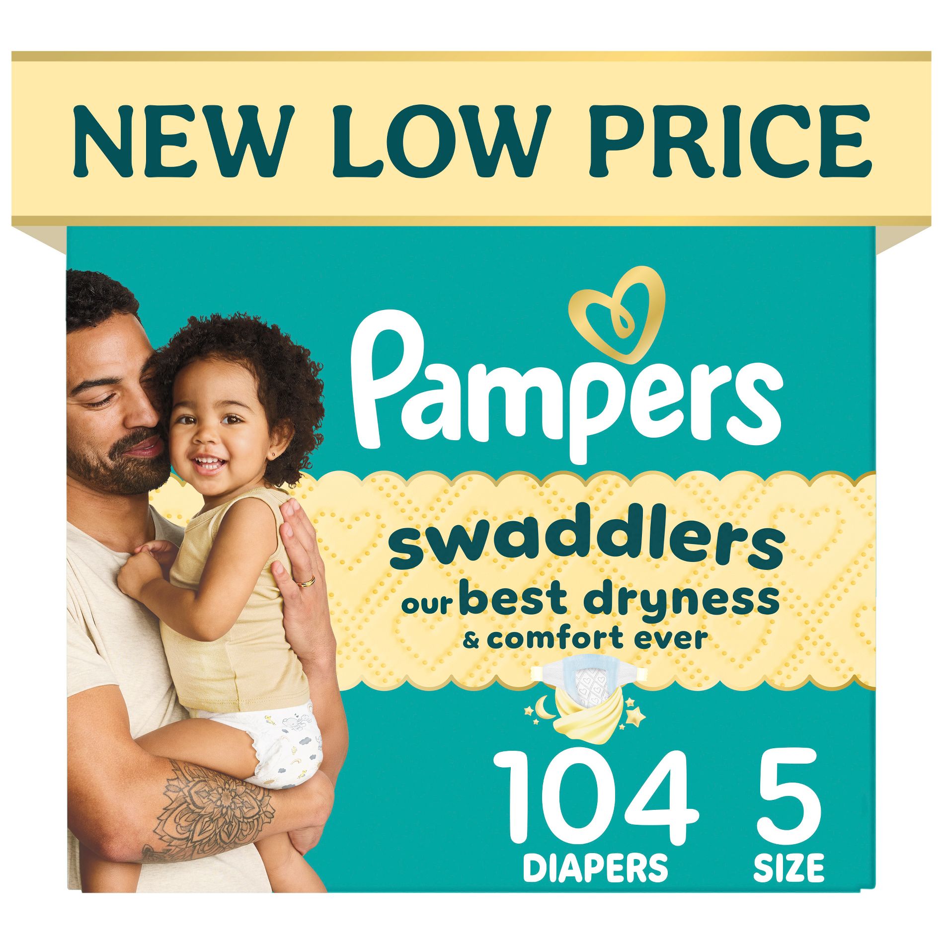 Pampers Swaddlers Sensitive Disposable Diapers - Size 5 - 104ct