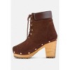 MAAYA Brown Handcrafted Collared Suede Boot - image 4 of 4