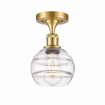 Rochester - 1 Light Semi-Flush Mount In Industrial Style-9.13 Inches Tall and 5.88 Inches Wide