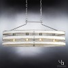 Urban Ambiance Luxury Modern Farmhouse Chandelier,  17"H x 38-1/2"W,  Galvanized Steel Finish, UHP2477 - 3 of 4