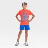 Boys' Short Sleeve Roaring Tiger Graphic T-Shirt- Cat & Jack™ Bright Orange - 4 of 4
