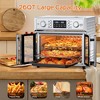 SEVOBAL Toaster Ovens Large Capacity French Door Air Fryer Convection Oven with 14 Preset Menus for Kitchen, Silver, 16.4"*16.14"*13.78" - 3 of 4