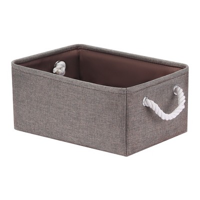 Unique Bargains Fabric Collapsible Sturdy Spacious Storage Bins 3 Pcs