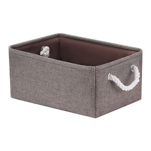 Unique Bargains Fabric Collapsible Sturdy Spacious Storage Bins 3 Pcs - 1 of 4