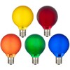 Novelty Lights 25 Pack RetroGlo G40 LED Filament Bulbs, E12/C7 Candelabra Base Outdoor String Light Replacement Bulbs - 3 of 4