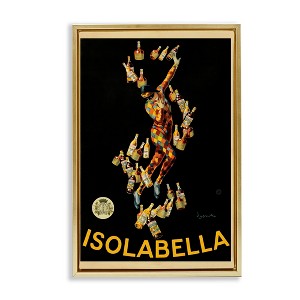 Stupell Industries Isolabella Vintage Ad Black Framed Floater Canvas Wall Art - 1 of 4