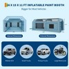 Coucheta Inflatable Paint Booth 26x15x11 FT with Dual 950+370W Blowers, Large Spray Tent for Car Painting, Motorcycle, Garage Furniture & DIY Parts - 2 of 4