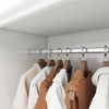 Keloyid White Wood 15.75 in. Armoire with Mirror and 2 Doors - 4 of 4