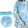 Catalonia Women's Oversized Hoodie Sweatshirt, Casual Pullover Sweater with front Pocket, Valentine’s Day Gift for Her - 3 of 4