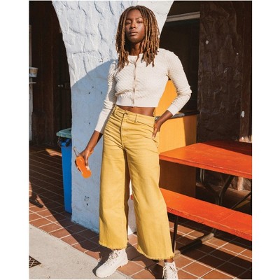 Billabong Womens Corduroy Casual Wide Leg Pants