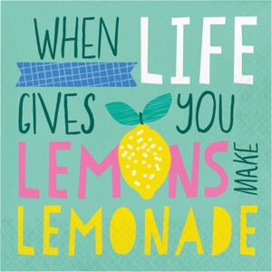 Creative Converting Luscious Lemons Paper Napkins 48ct - 1 of 3