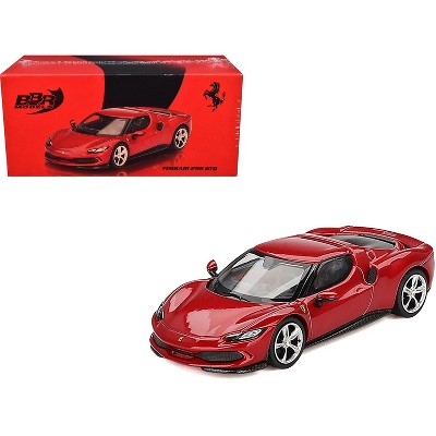 Ferrari 296 GTB Rosso Imola Red 1/64 Diecast Model Car by BBR