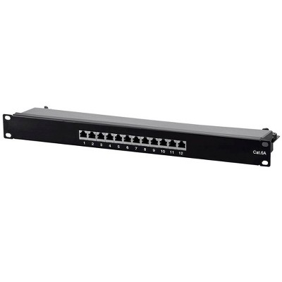 cat6a patch panel 12 port