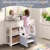 Toddler 2-Step Stool with Handrails, Anti-Slip Step Ladder, Toddler Learning Helper Stool Multifunctional Standing Tower - 2 of 4