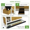 Resenkos Rabbit Hutch, Duck Cage Hutch,Chicken Coop,65" Chicken Coop Wooden Chicken House Rabbit Hutch with Nesting Box, Ramp, Run, Yellow Natural - 3 of 4