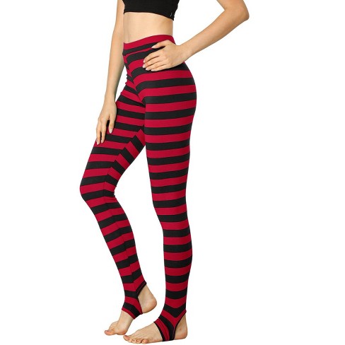 Allegra K Women's Elastic Waistband Soft Gym Yoga Cotton Stirrup Pants  Leggings : Target