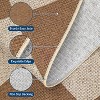 Coucheta Checkered Jute Runner Rug, Non-Slip Machine Washable Indoor Outdoor Rug, Farmhouse Style, Multi-Color & Size - 4 of 4