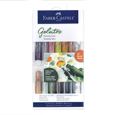 Faber-Castell 15pc Gelatos Translucents