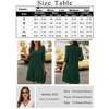 Women's V Neck Shift Dress Elegant Lace Sleeve Work Dresses Loose Tunic Dress - 3 of 3