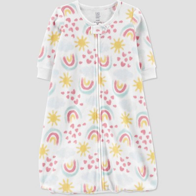 Image of Carter's Just One You® Baby Girls' Rainbow One Piece Pajama - Pink 3-6M