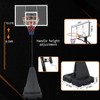 Sevobal Basketball Hoops Portable Basketball Hoop System with Rebound Board Height Adjustable for Gym and Backyard Use, Black, 43.3"*27.55"*120.07" - 4 of 4
