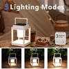 DAKAFUL Outdoor Solar Lantern with Handle, PC+ABS Frame with Monocrystalline Solar Panel,Waterproof Portable for Patio Camping Garden - 3 of 4