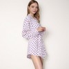 Anna-Kaci Lounge Women's Heart Print Long Sleeve Robe with Matching Belted Waist and Relaxed Fit - Large, Pink - 3 of 4