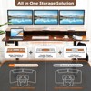 Tangkula 63" x 24" Standing Desk with Drawers Electric Stand-up Desk with Monitor Stand - 4 of 4