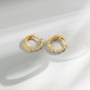 Pure Collection by Ross-Simons 0.15 ct. t.w. Diamond Huggie Hoop Earrings in 14kt Yellow Gold - 2 of 4