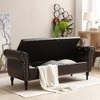 CAVINAS Storage Bench Ottoman with Storage Velvet Multifunctional Storage Bench with 1 Pillow - 4 of 4