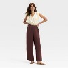 Women's Modern Gauze V-Neck Blouse - A New Day™ - 3 of 3