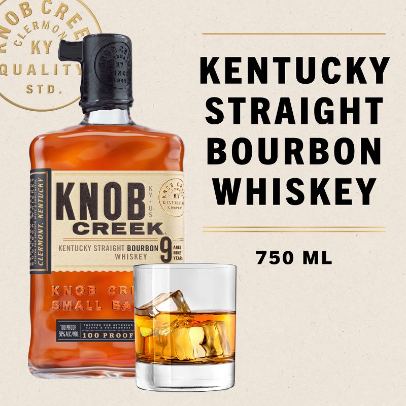 Knob Creek Kentucky Straight Bourbon Whiskey - 750ml Bottle, 4 of 10