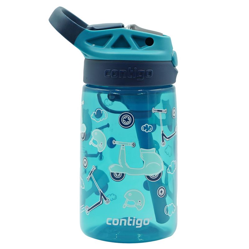 Contigo Kid's 14 oz. Aubrey Plastic Water Bottle - Juniper/Scooters, 1 of 3