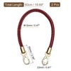 Unique Bargains PU Leather Braided Fashion Women's Handbag Purse Straps 2 Pcs - 2 of 4