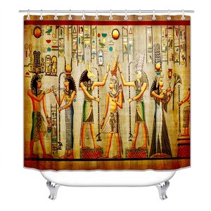 Ancient Egyptian Science Shower Curtains for Bathroom Waterproof Fabric Bath Curtain Durable Soft Stylish Bathroom Decor 72x72 Inch - 1 of 1