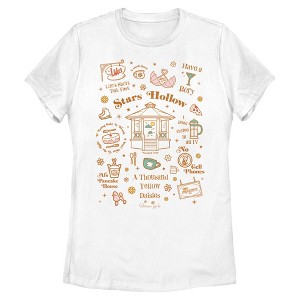 Womens Gilmore Girls Stars Hollow Collage T Shirt - 1 of 4