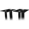 Mount-It! Speaker Stands for Book Shelf and Surround Sound Speakers | Premium Aluminum Glass Speaker Stands | Pair | Black - 4 of 4