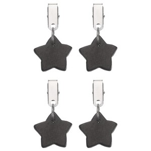 Unique Bargains Marble Star Shape Tablecloth Weight Pendant Hooks 1.57" x 1.57" - 1 of 4