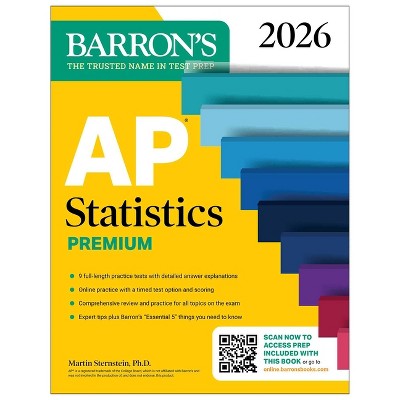 AP Statistics Premium, 2026: Prep Book with 9 Practice Tests + Comprehensive Review + Online Practice - (Barron's AP Prep) (Paperback)