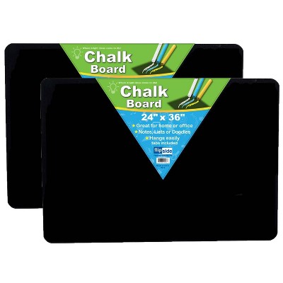 2pk 24" x 36" Chalk Board - Flipside