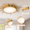 Parrot Uncle 25.2" 1-Light Gold Flush Mount LED Ceiling Light - 4 of 4