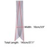 INSPIRE CHIC Women Pleated Pure Chiffon Long Solid Color Semi Sheer Stretchy Neck Scarves 1Pc - 3 of 4