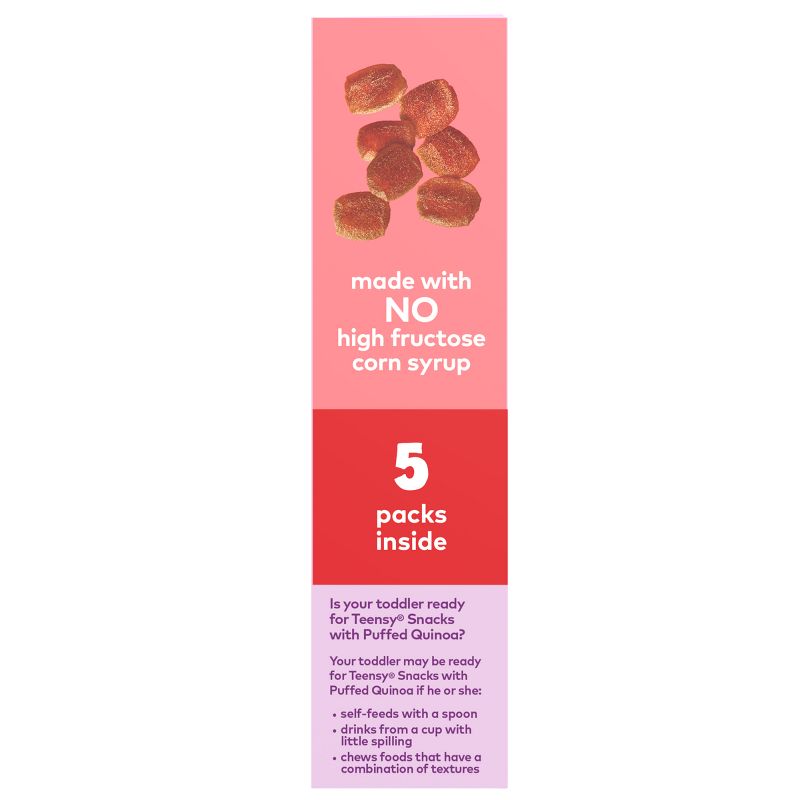 Plum Organics Teensy Snacks Soft Fruit Snacks - Peach - 0.35oz/5ct, 6 of 14