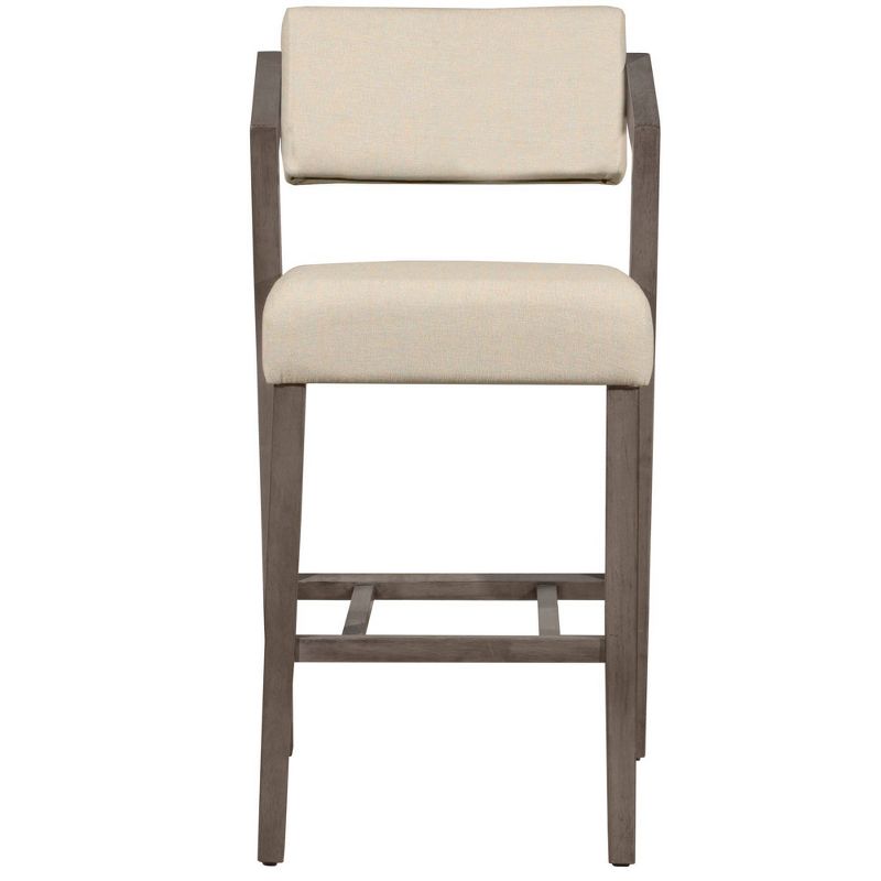 36&#34; Snyder NonSwivel Barstool Aged Gray/Ecru - Hillsdale Furniture, 5 of 14