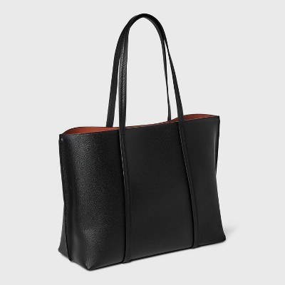 Сумки A New Day Triple Compartment Work Tote Handbag - A New Day™ Black: Shell, Double Shoulder Handles — фото 3